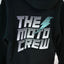 The Moto Crew - Fluffy Hoodie White Stripes 2026 - The Moto Crew