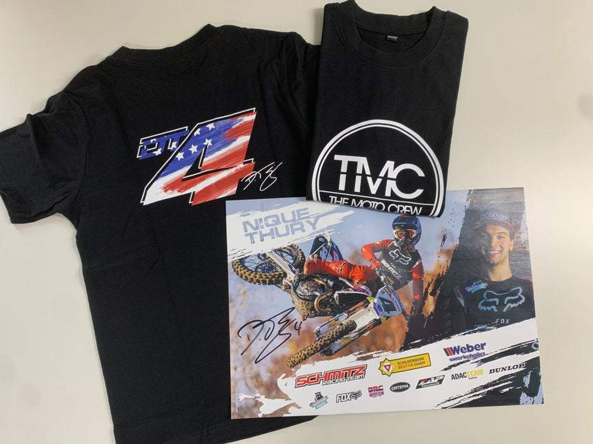 The Moto Crew – KIDS Dominique Thury Fanpaket T-Shirt + signiertes Poster! - The Moto Crew
